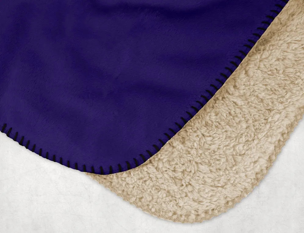Tri Sigma XL 60x80 Sherpa Blanket Retro Throw Blankets