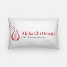 Alpha Chi Omega Traditional Lumbar Pillow Cover | Official Merchandise | Festive Fit Home