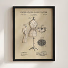 Dress Form US Patent Wall Print | Fashion Wall Print | Dorm Decor