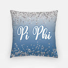 Pi Phi Blue Glitter Pillow Cover - 18" | Custom Gifts | Dorm Decor | Festive Fit Home