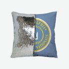 Ukrainian Nationals Sequin Pillow Cover Silver Pillow Covers