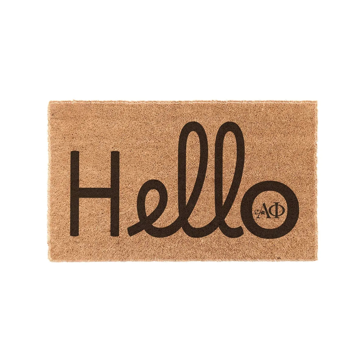 Alpha Phi Coir Door Mat - Hello Door Mats