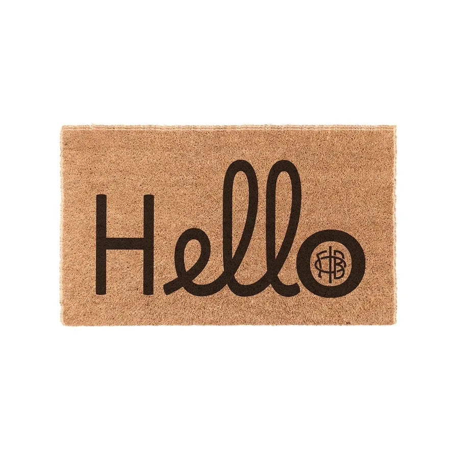 Gamma Phi Beta GPhiB Coir Doormat - Hello Door Mats
