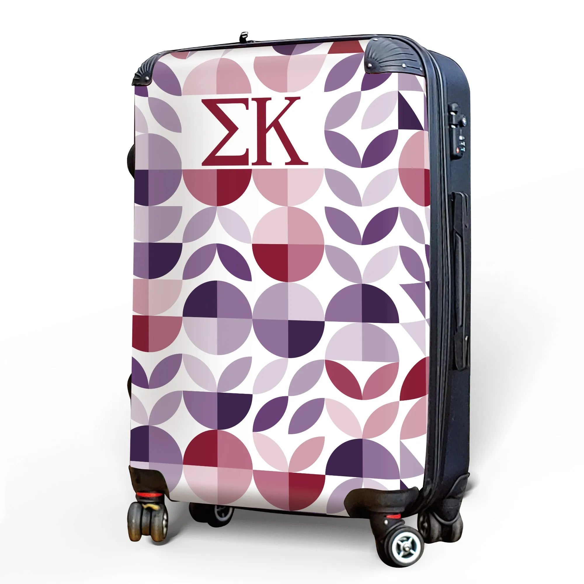 Sigma Kappa 20" Carry-on Suitcase Luggage - Geo Petals