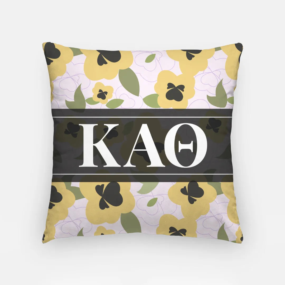 Theta 18" Foundation Pattern Throw Pillow Cover | Gifts & Decor