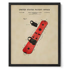 Burton Snowboard US Patent Art Print | Wall Art For Guys Dorm | Decor