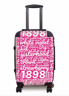 Zeta Tau Alpha Carry-on Luggage - Expression Art Pink Suitcases