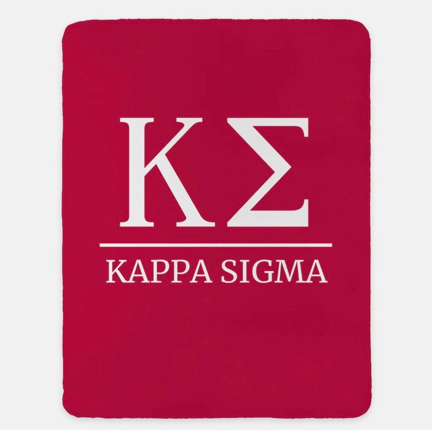 Kappa Sigma XL 60x80 Blanket | Official Fraternity Merch | Greek Gifts