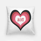 Alpha Omicron Pi Pillow Cover - Layered Heart 18" | Merchandise | Gifts and Decor | Festive Fit Home | AOII