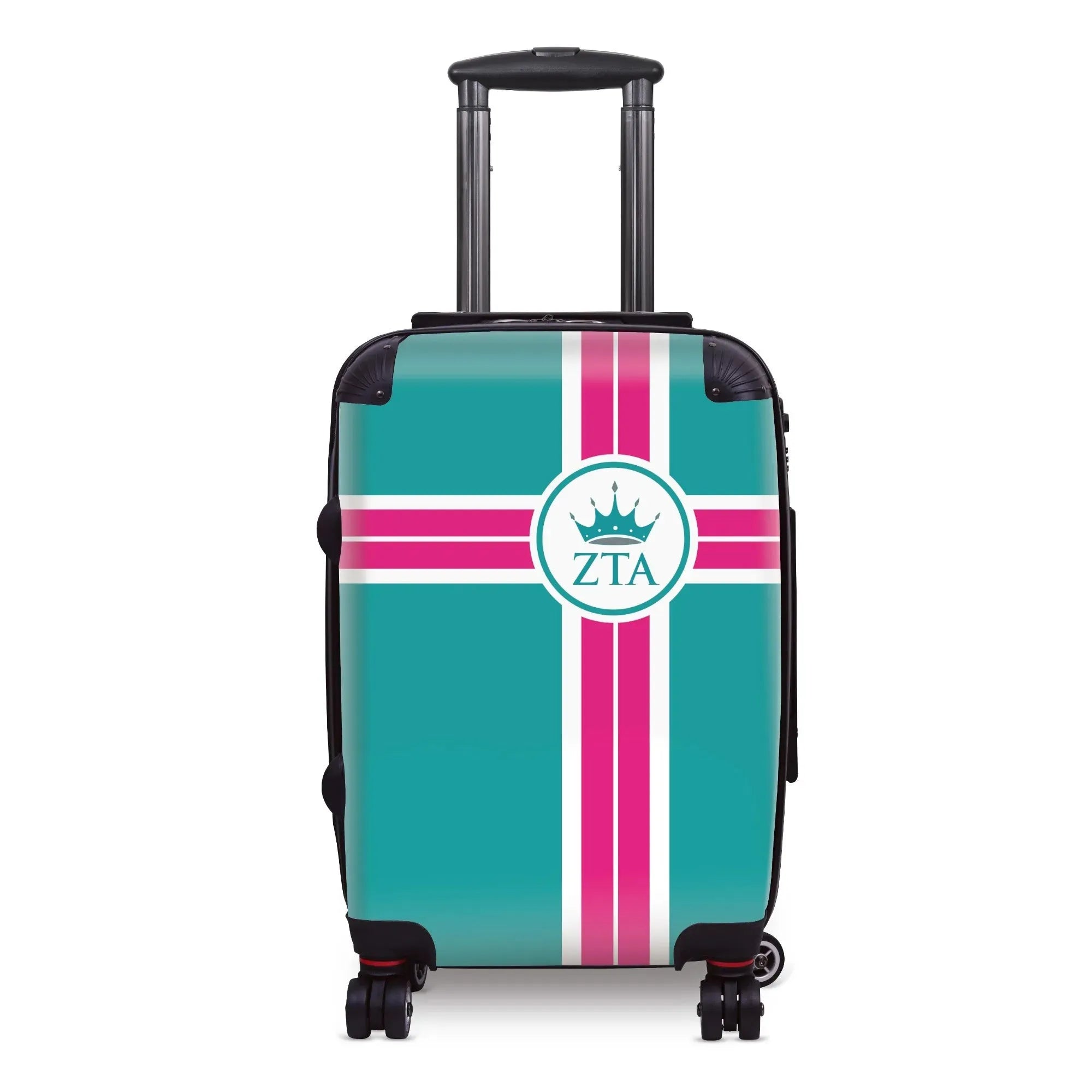 Zeta Tau Alpha Carry-on Suitcase - Cross Stripe Suitcases