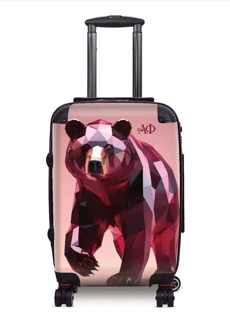 Alpha Phi Carry-on Suitcase - Phi Bear Suitcases