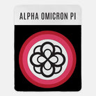 Alpha Omicron Pi XL 60x80 Blanket Infinity Rose Wide Band | AOII Gifts