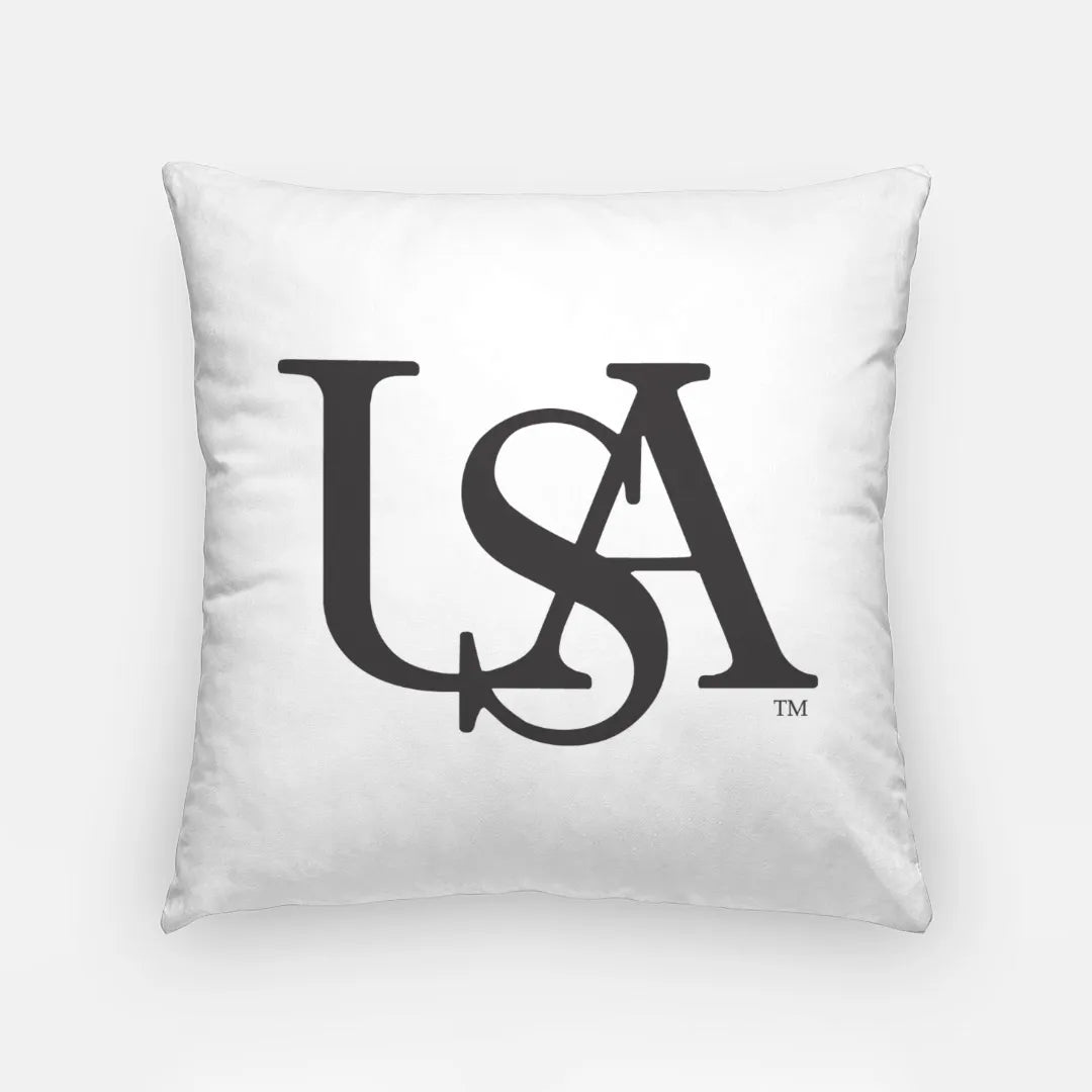 University of South Alabama Black USA Throw Pillow Cover | Gifts  and Decor |Festive Fit Home