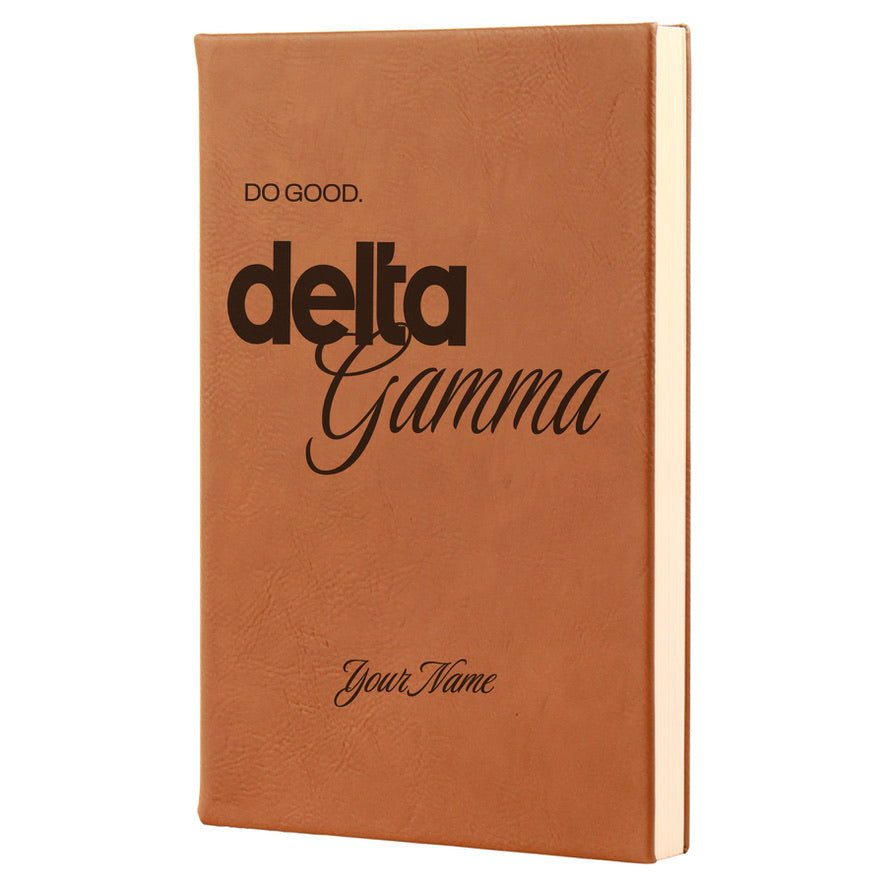 Delta Gamma Personalized Leatherette Notebook | DG