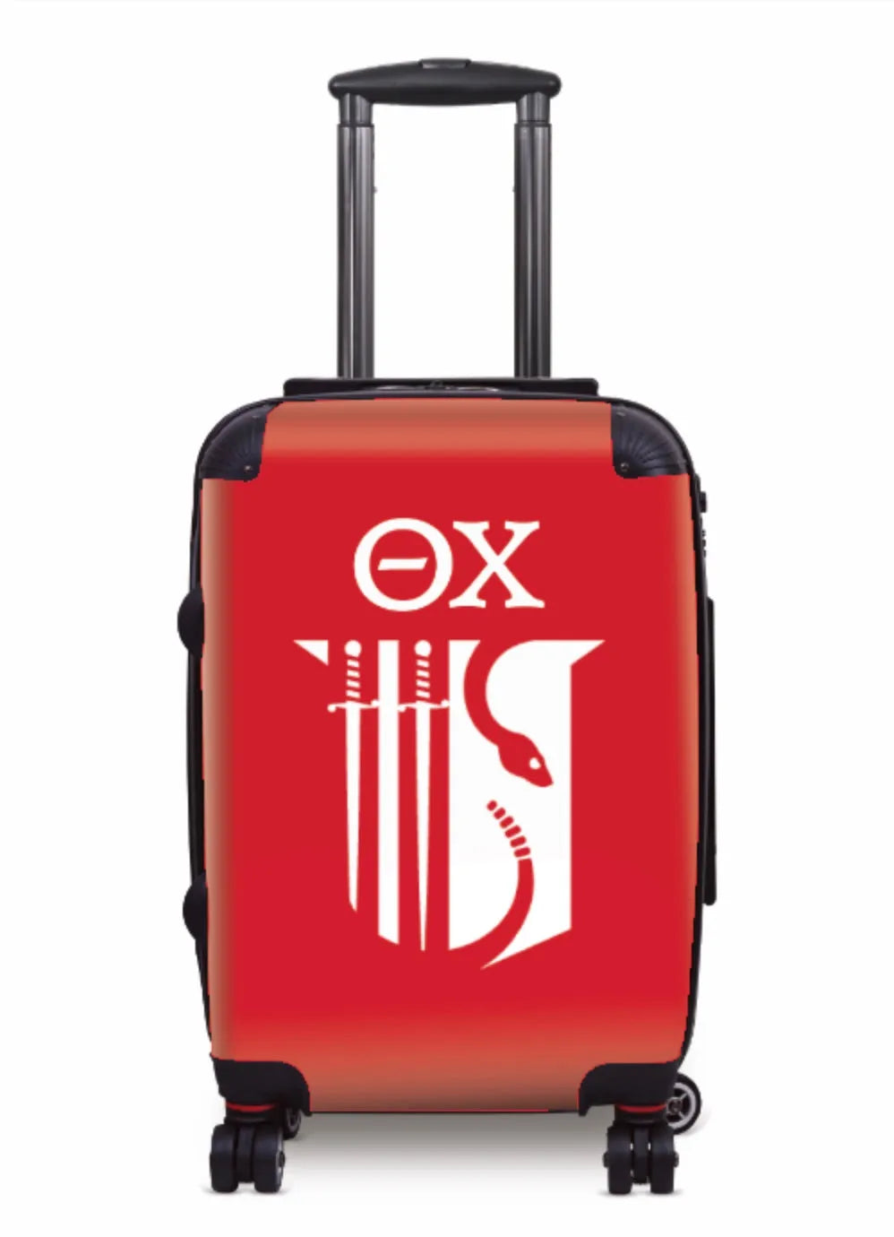 Theta Chi Carry-on Suitcase - Shield Red Suitcases