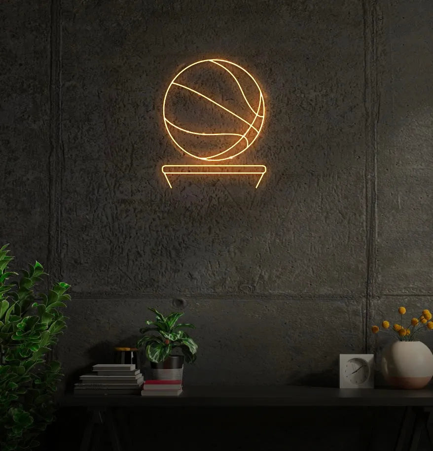 Basketball Hoop LED Neon Sign w/ Dimmer Neon Signs