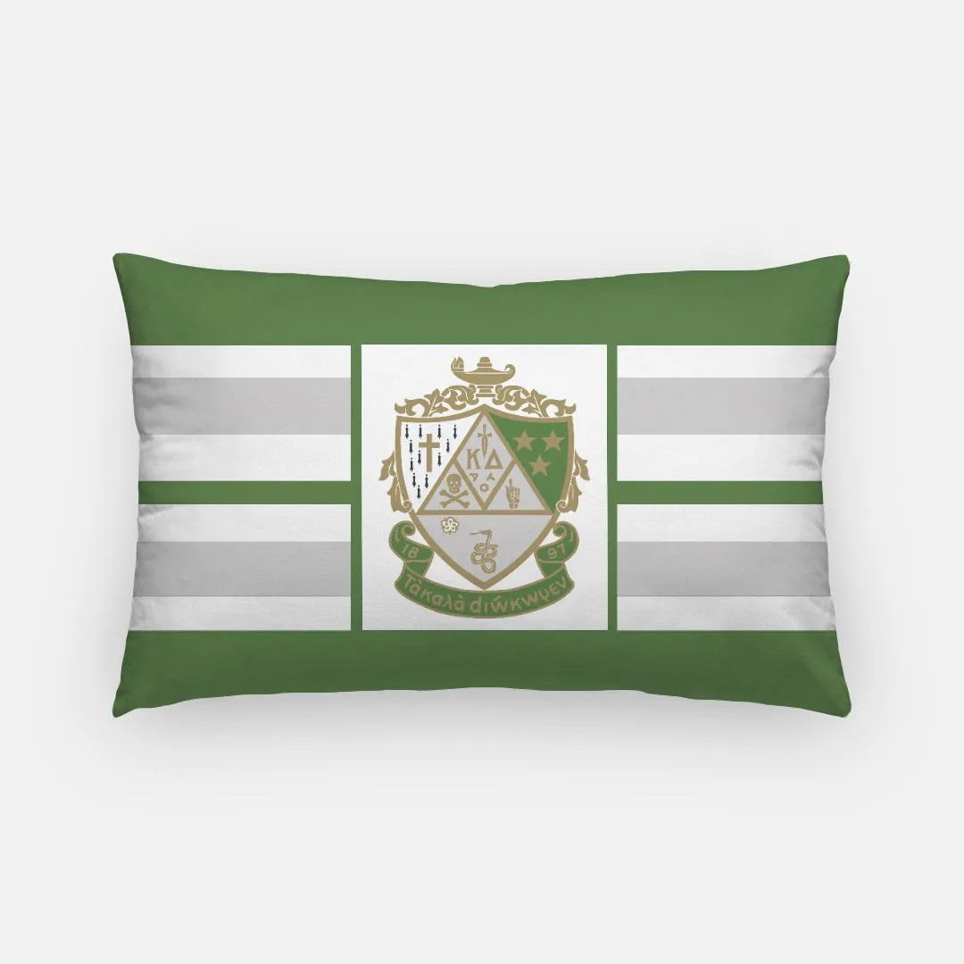 Kappa Delta Crest Lumbar Pillow Cover | Kaydee Dorm Decor & Gifts 