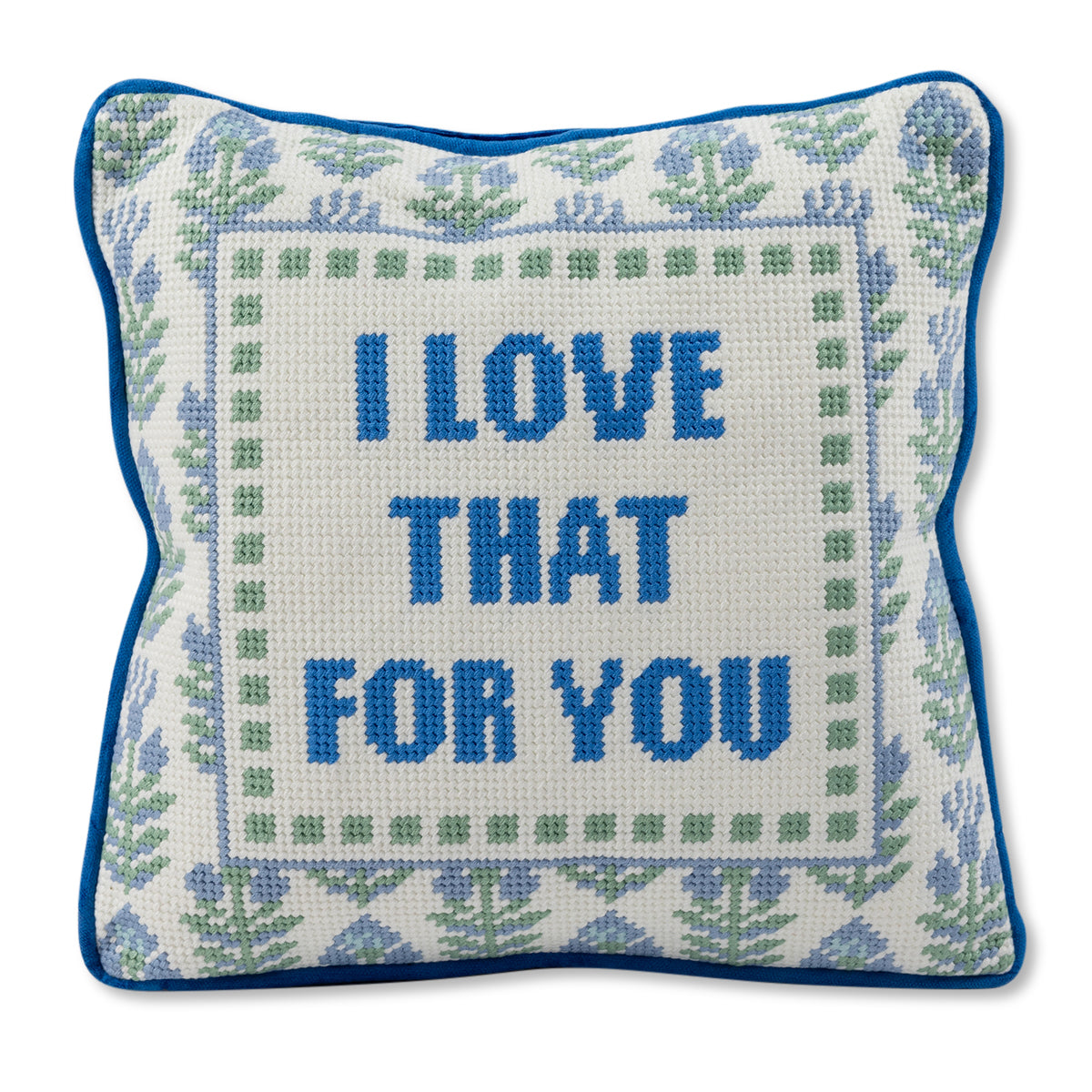 Love That for You Needlepoint Pillow | Vintage-Inspired. Dorm Decor