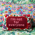 Not For Everyone Needlepoint Pillow | Unique Dorm Decor | Gifts