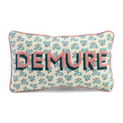 Demure Needlepoint Pillow | Pastel Grandmillennial Dorm Decor