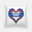 Georgia State 18" Heart Throw Pillow Cover | Custom Gifts