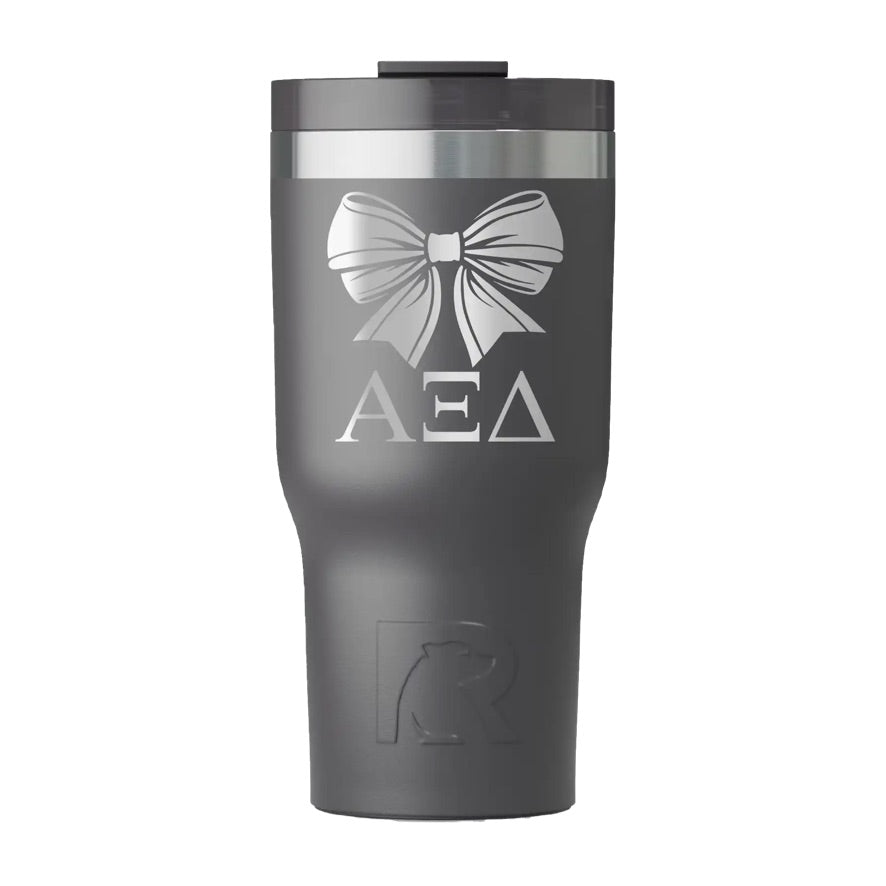 Alpha Xi Delta RTIC 20 oz Essential Ceramic Lined Tumbler - Bow