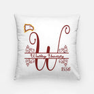 Winthrop University Monogram Pillow Cover 18" | Custom Gifts and Decor | Festive Fit Home