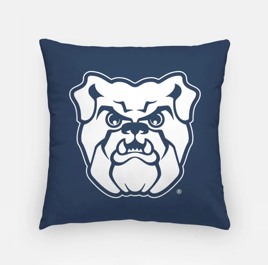 Butler University Gray Pillow Cover - Solo Head 18" Blue Pillow Covers