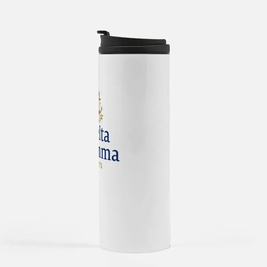 Delta Gamma Thermal Tumbler 16 oz. - White Traditional Logo Drinkware