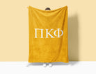 Pi Kappa Phi XL 60x80 Sherpa Throw Blanket - Greek Letters | Gifts