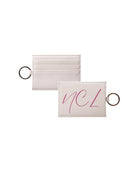 NCL Vegan Saffiano Leather Card Holder - Script | Custom Gifts