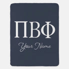 Personalized Pi Beta Phi XL 60x80 Sherpa Throw Blanket | Custom Pi Phi Gifts & Decor