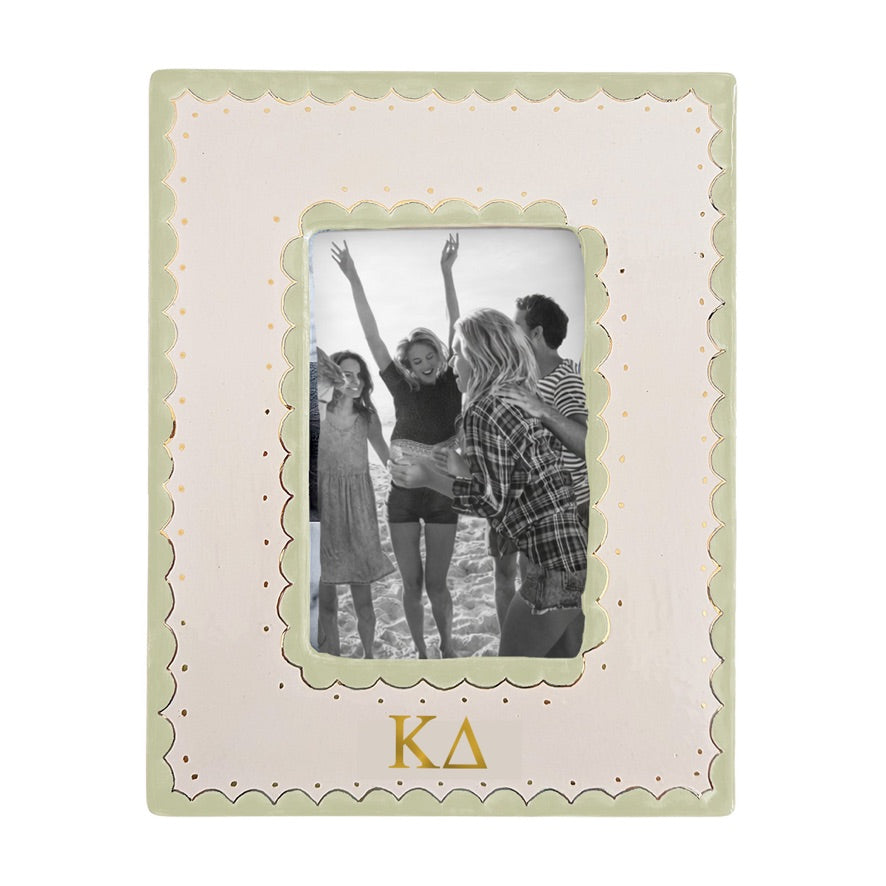 Kappa Delta Scallop Monogrammed Picture Frame