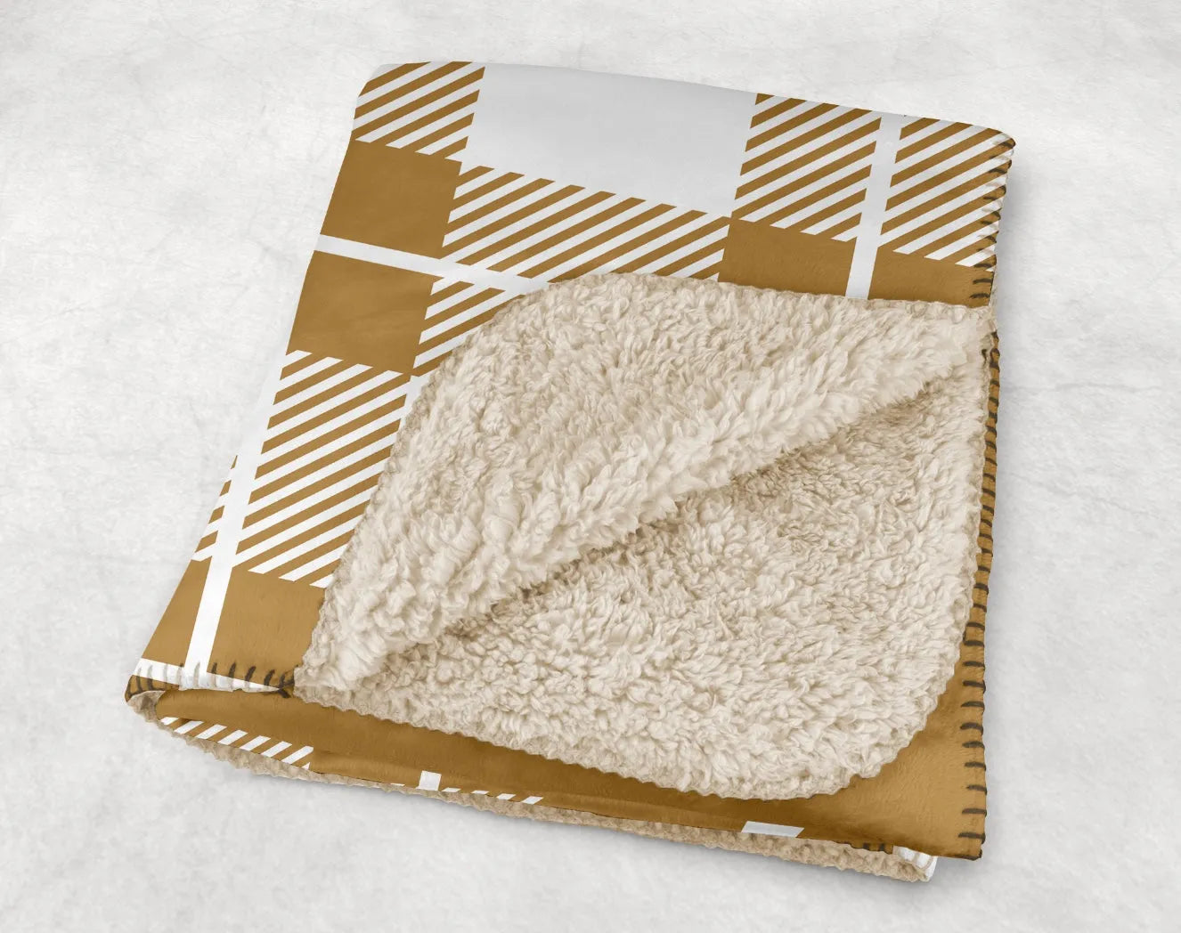 Theta Chi XL 60x80 Sherpa Throw Blanket - Plaid Throw Blankets