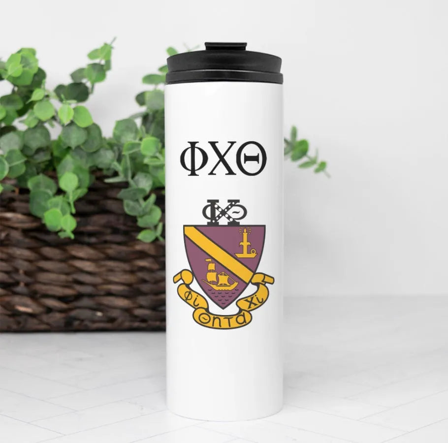 PhPhi Chi Theta Traditional Thermal Tumbler 16 oz. | Travel Mug | Gift