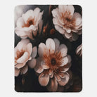 Bold Glam Flowers Sherpa Blanket - 60" x 80" Throw Blankets