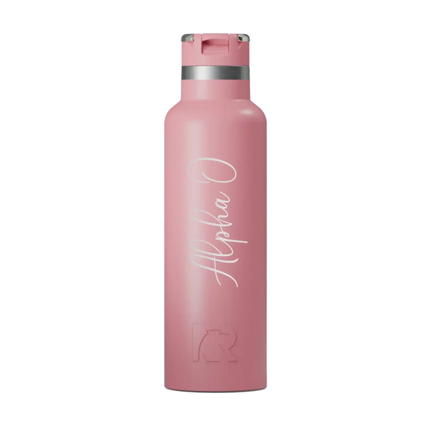 Alpha Omicron Pi RTIC 20 oz Journey Ceramic Lined Water Bottle -Script