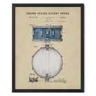 Snare Drum US Patent Art Print | Wall Art | Music-Themed Dorm Decor