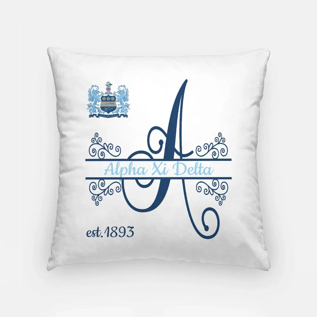 Alpha Xi Delta 18" Monogram Throw Pillow Cover Pillow Covers