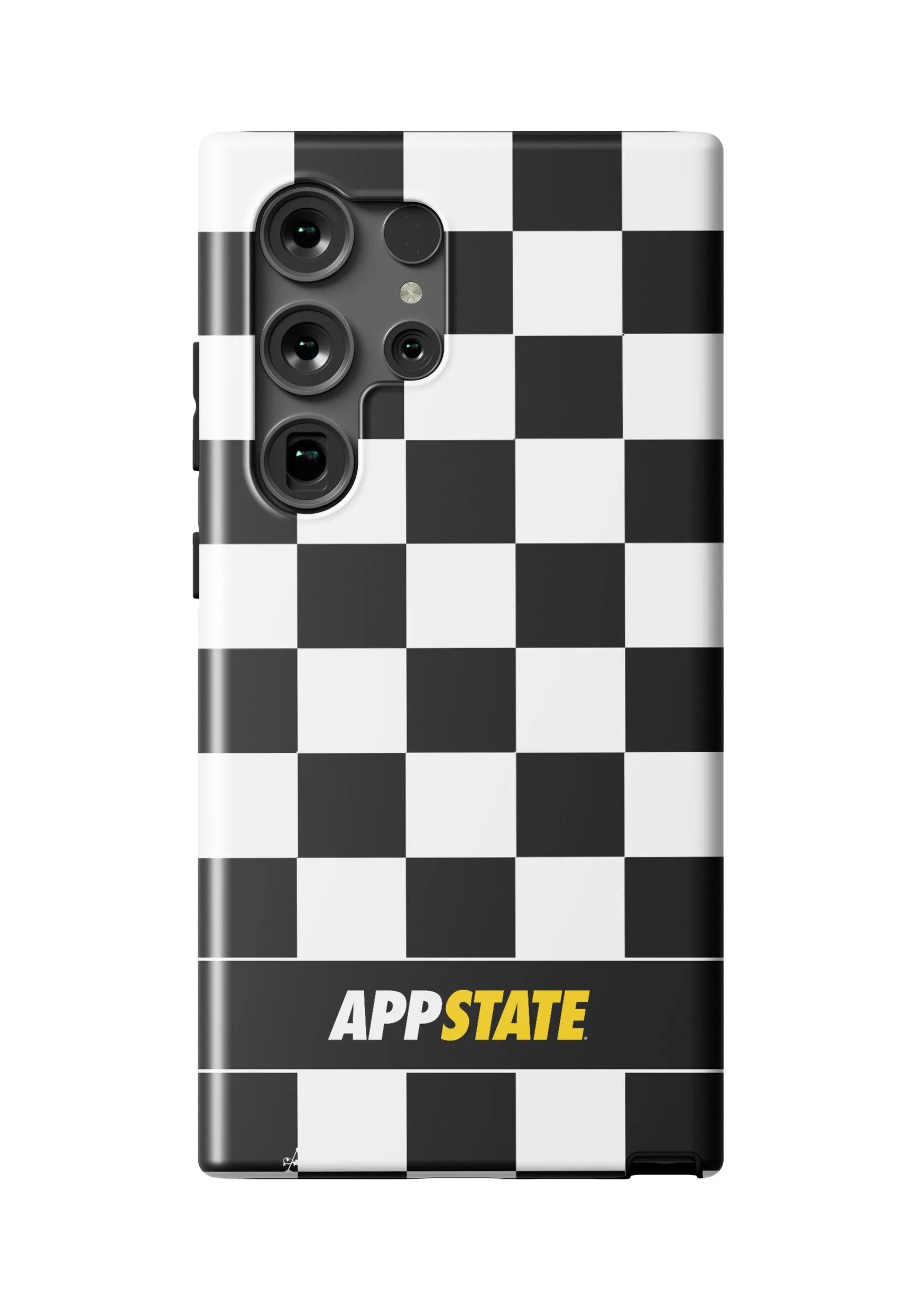 APP STATE Samsung Galaxy 25, 24, 23 Mobile Phone Case - Black Check Matte Mobile Phone Cases