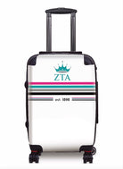 Zeta Tau Alpha Carry-on Luggage - Preppy Stripes Suitcases