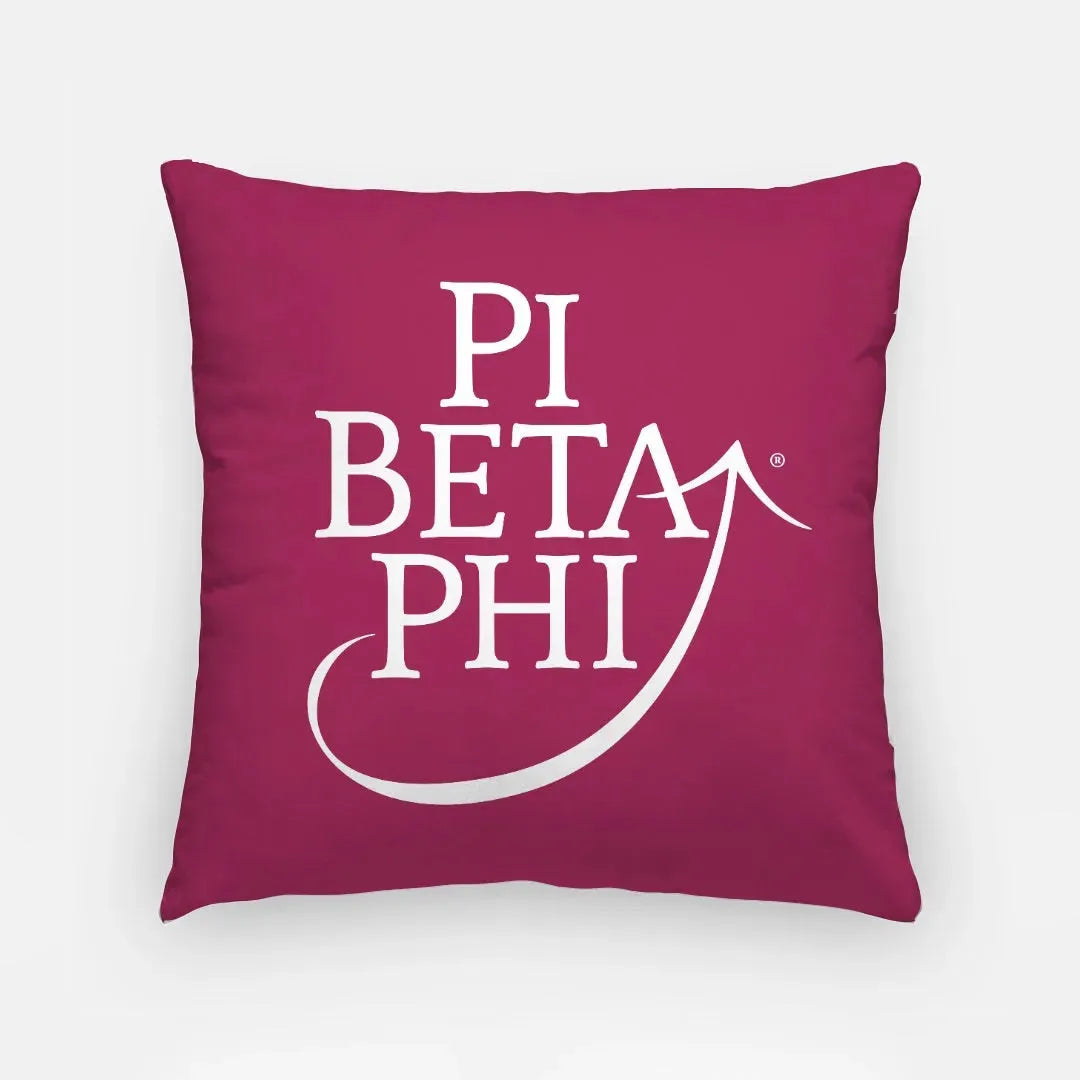 Pi Beta Phi 18" Traditional Pillow Cover - Wine Pillow Covers