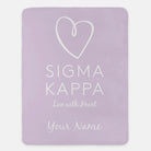 Personalized Sigma Kappa XL 60x80 Sherpa Throw Blanket | Sig Kap Gifts \ Festive Fit Home