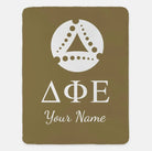 Personalized Delta Phi Epsilon XL 60x80 Sherpa Throw Blanket | Gifts