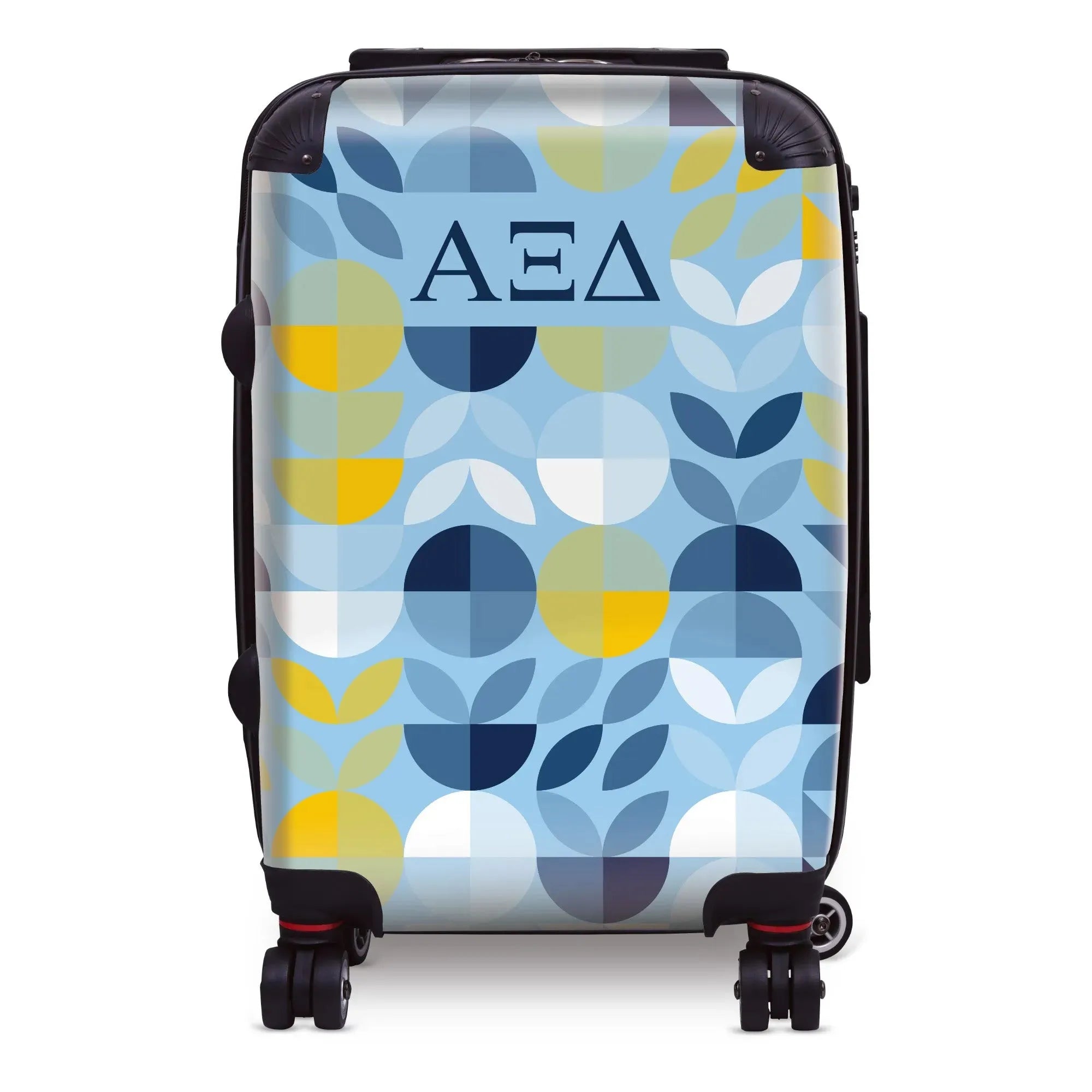 Alpha Xi Delta Carry-on Suitcase - Geo Petals Suitcases