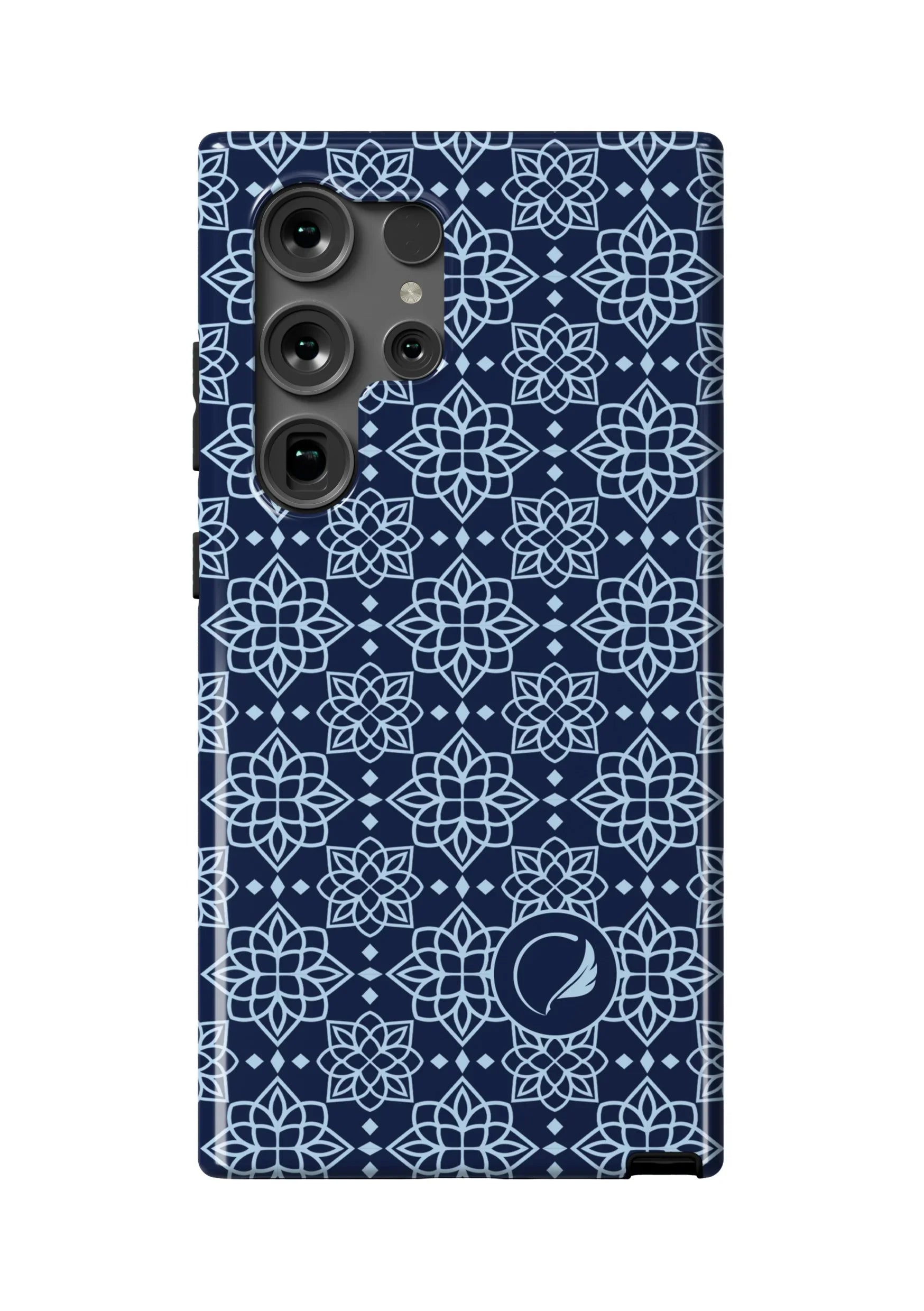 Alpha Xi Delta Samsung Galaxy 24, 23 Mobile Phone Case - Blue Ornate