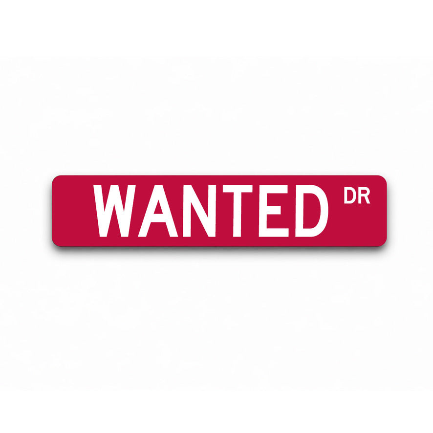 Kappa Sigma "WANTED" Metal Street Sign | Fraternity Dorm Decor