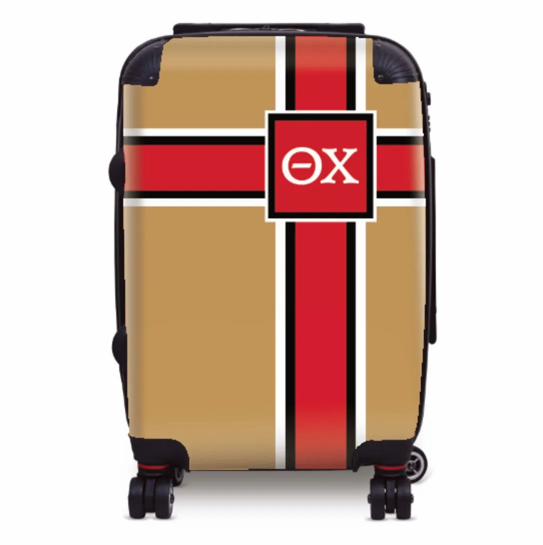 Theta Chi Carry-on Suitcase - Stripe Suitcases