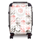 Gamma Phi Beta 20" Carry-on Suitcase Luggage - Geo Petals Suitcases