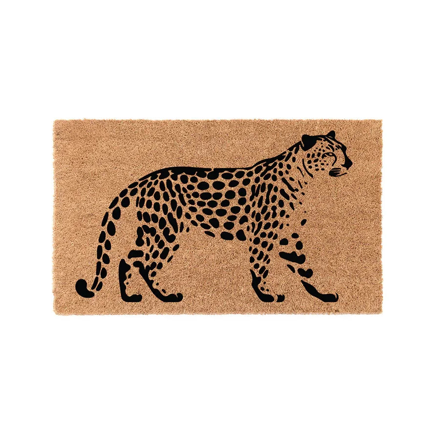 Cheetah Coir Doormat Door Mats
